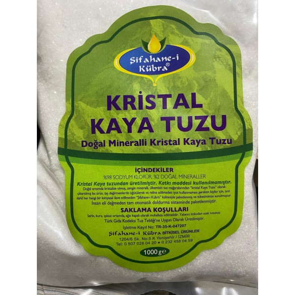 Kristal Kaya Tuzu  Kalın İnce 1 Kg
